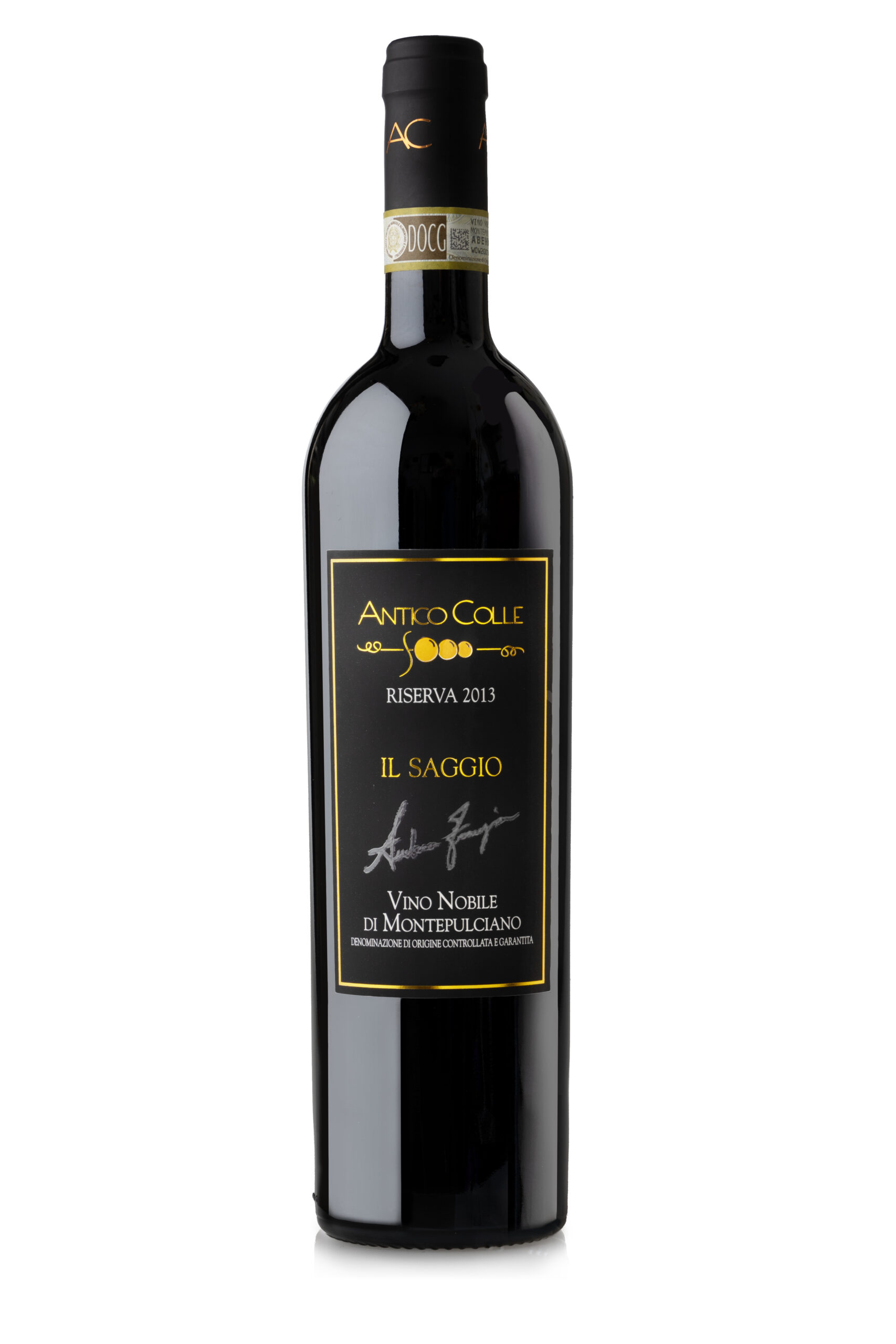 A wine bottle photo leading to a tech sheet
