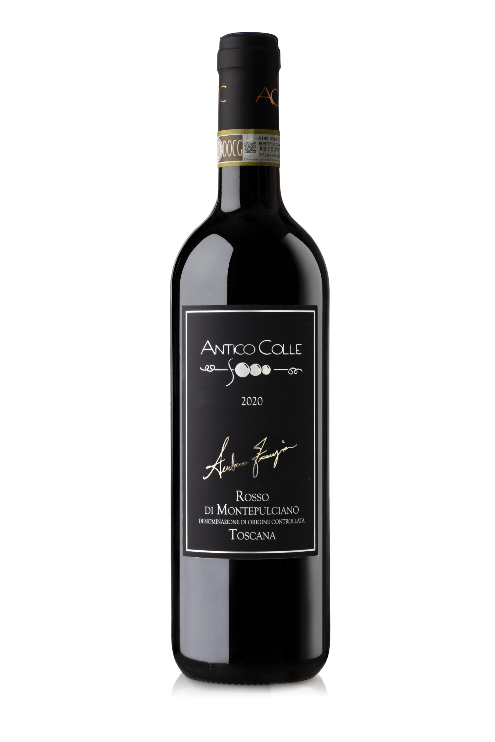 A wine bottle photo leading to a tech sheet
