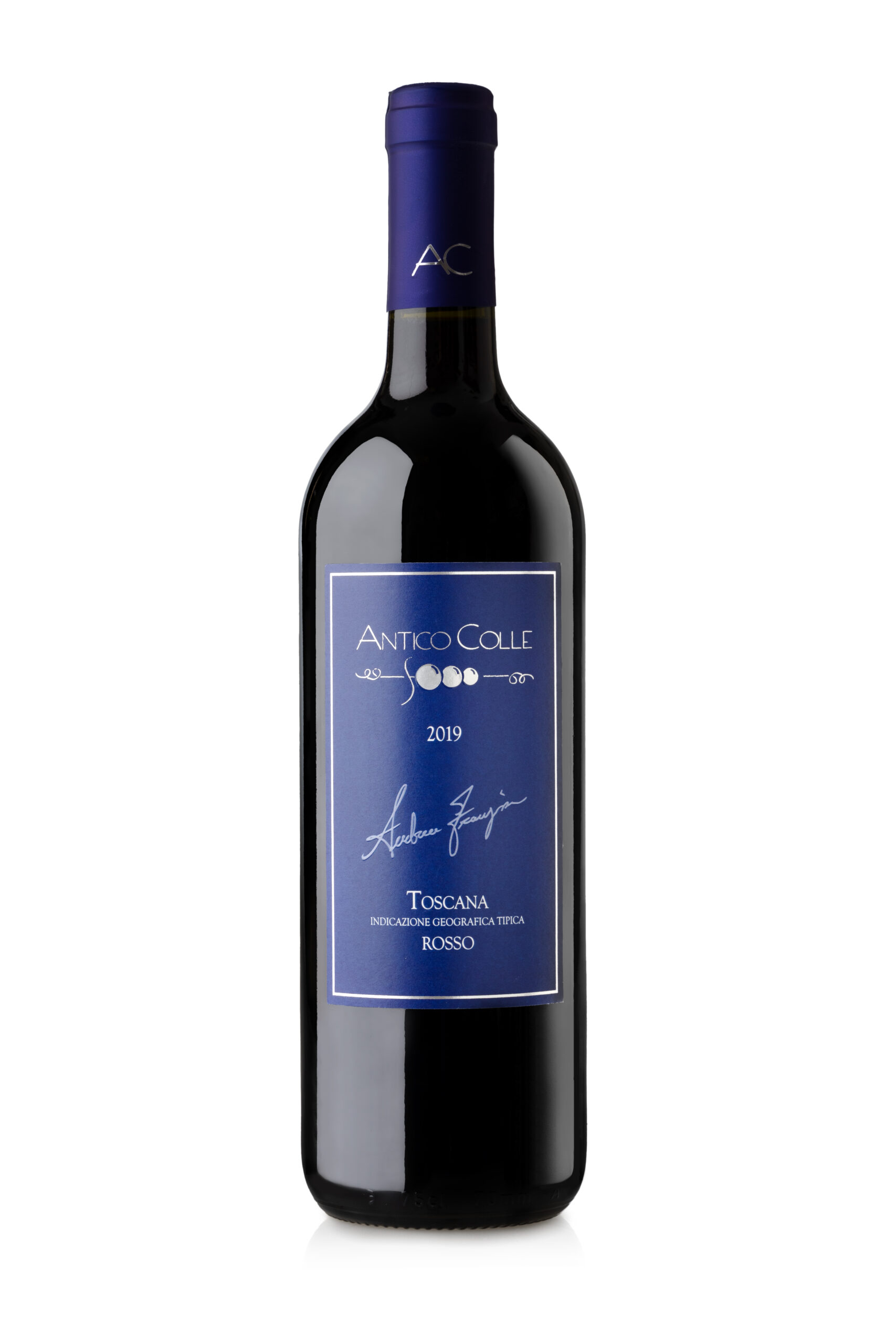 A wine bottle photo leading to a tech sheet