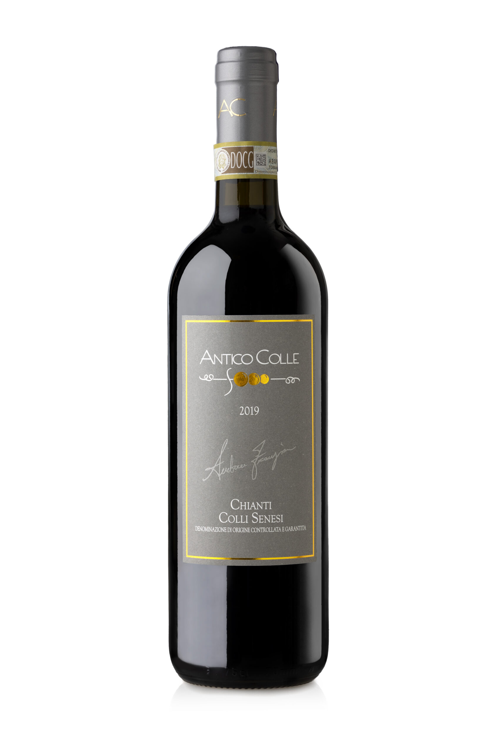 A wine bottle photo leading to a tech sheet