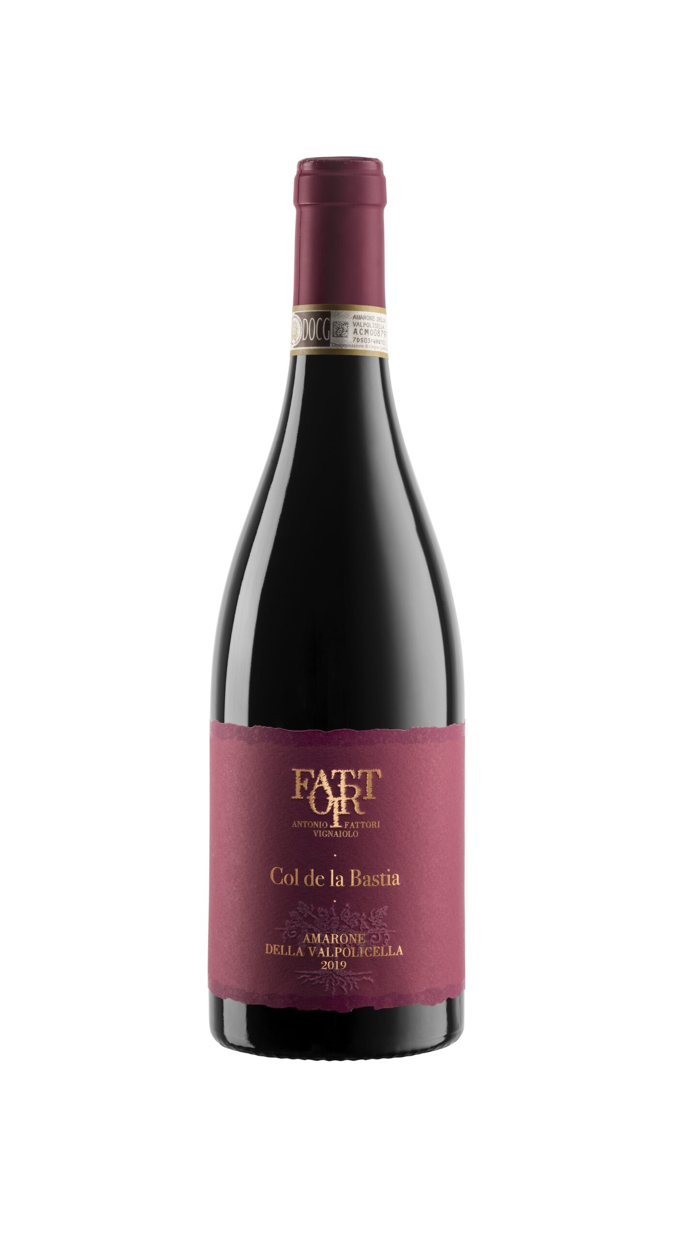 A wine bottle photo leading to a tech sheet