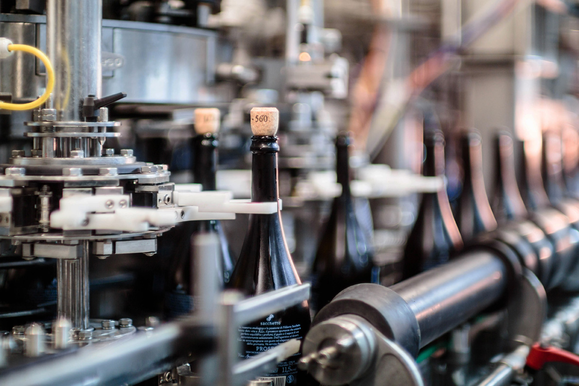 Bottling machine of Sacchetto