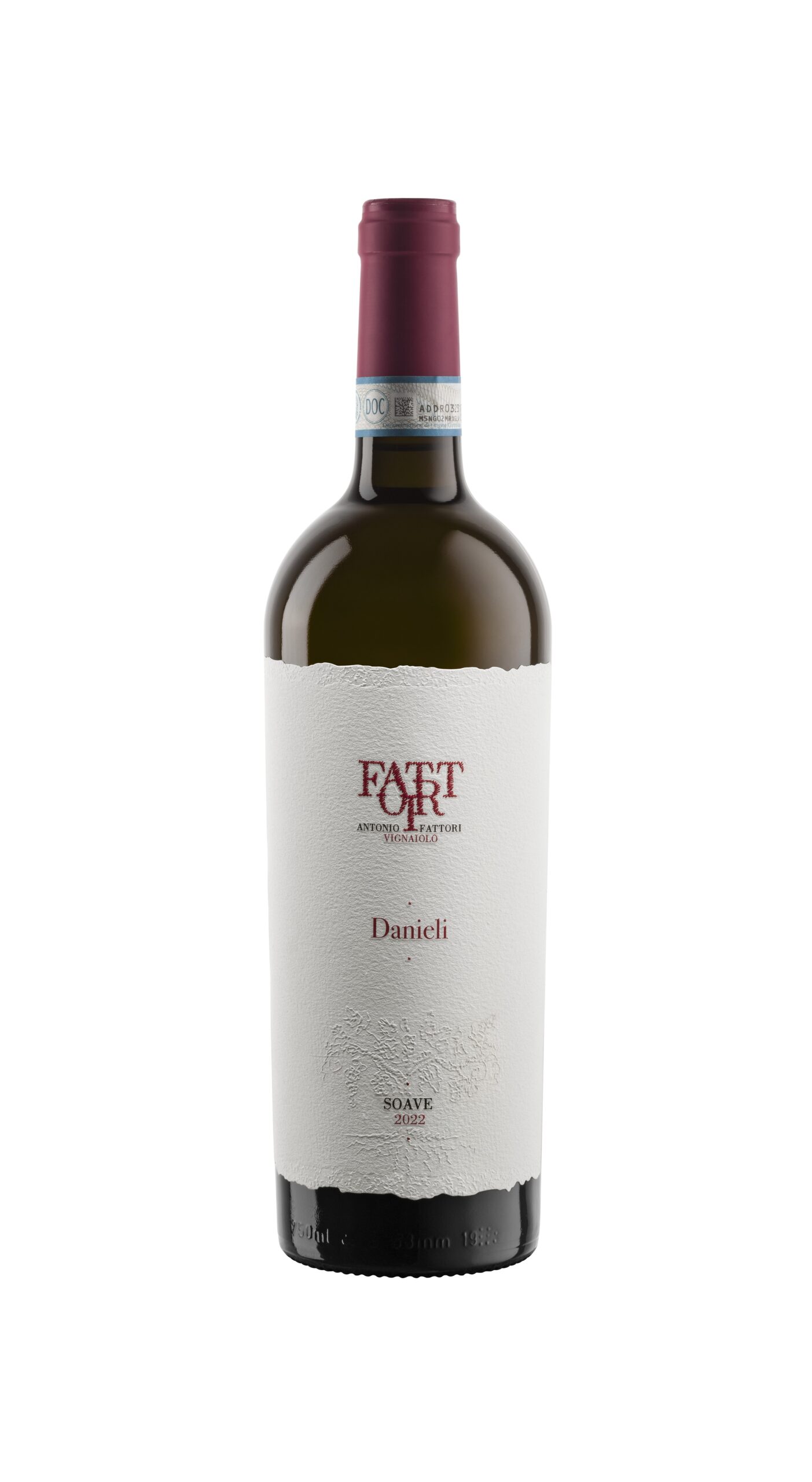 A wine bottle photo leading to a tech sheet