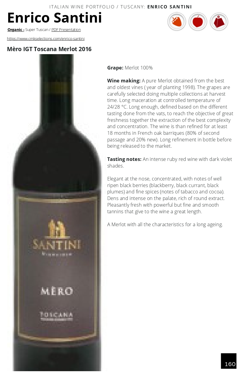 A wine bottle photo leading to a tech sheet