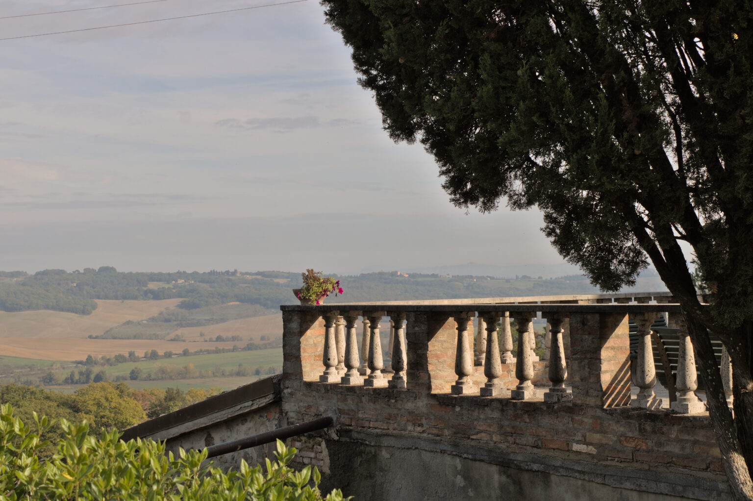 Balcony view from Tenute Silvio Nardi
