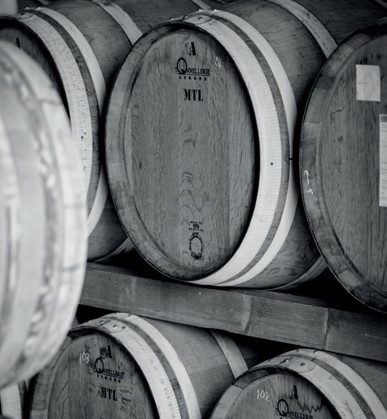 Wine barrels of Morgante winery