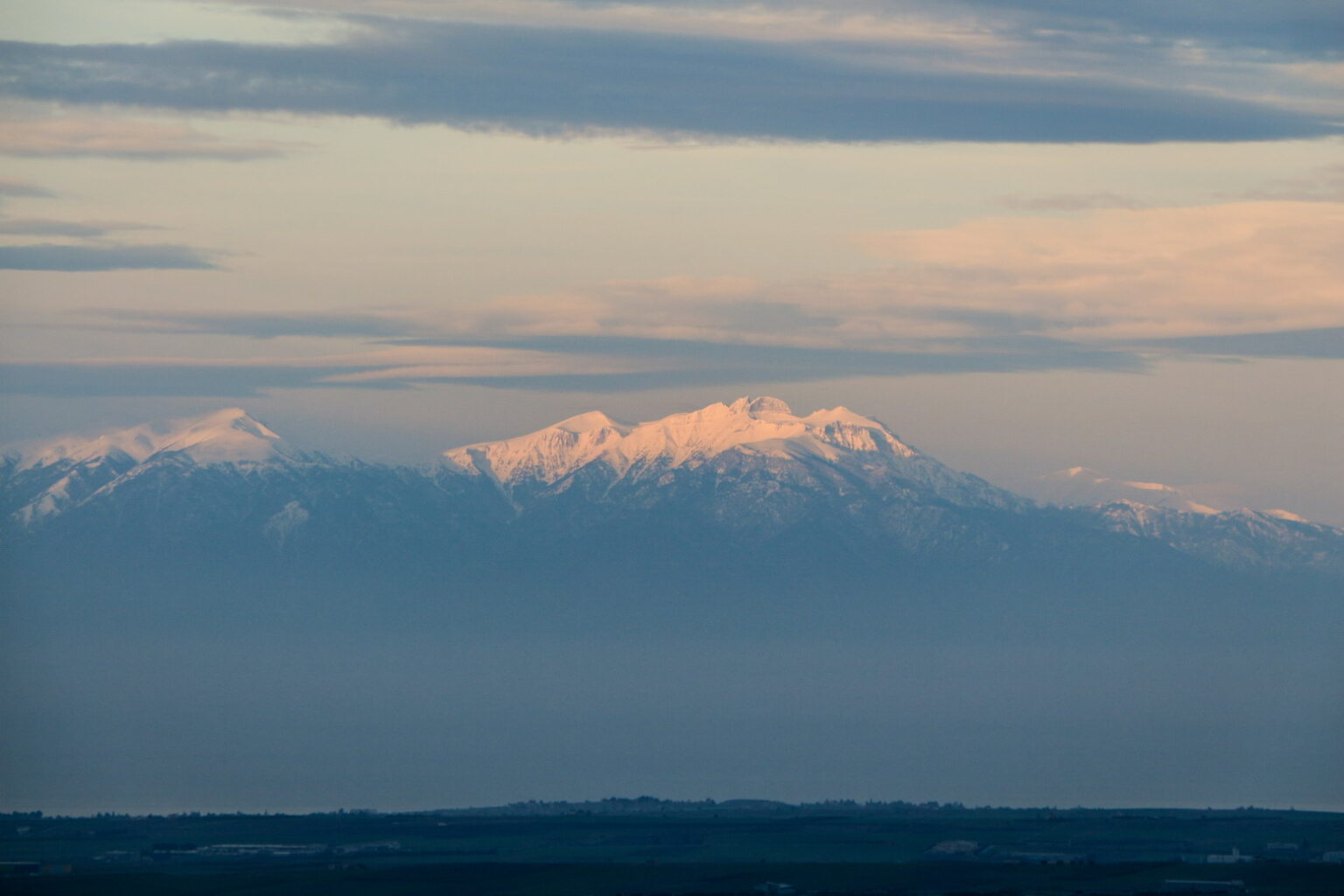 Mount Olympus view from Moschopolis winery