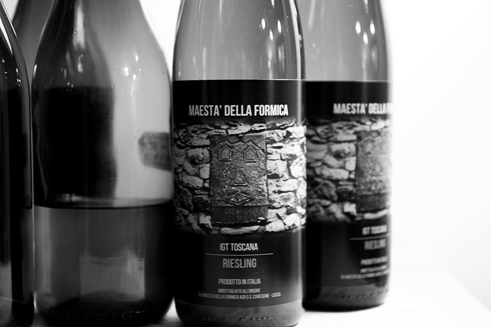 Wine bottles of Maesta della Formica