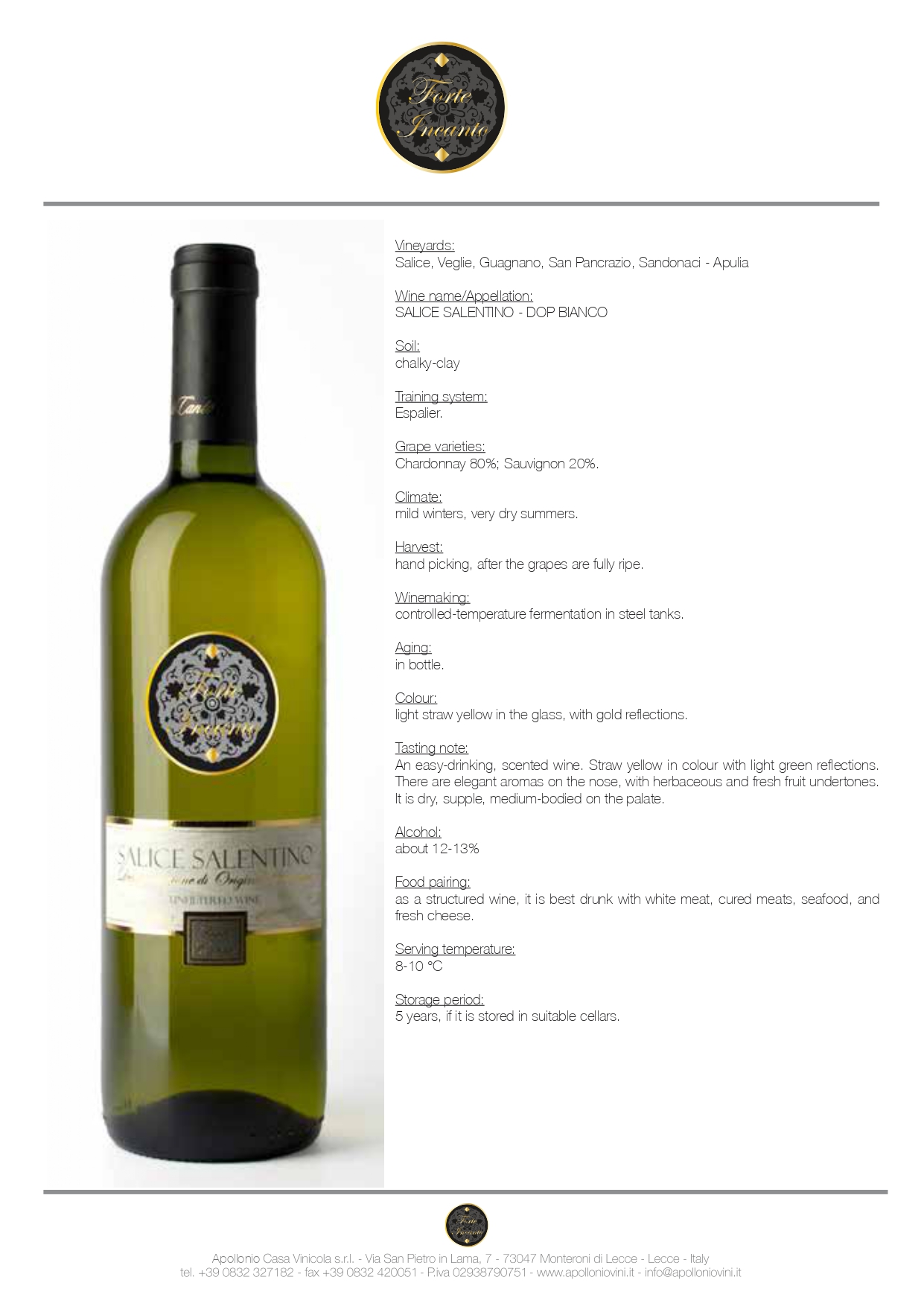 A wine bottle photo leading to a tech sheet