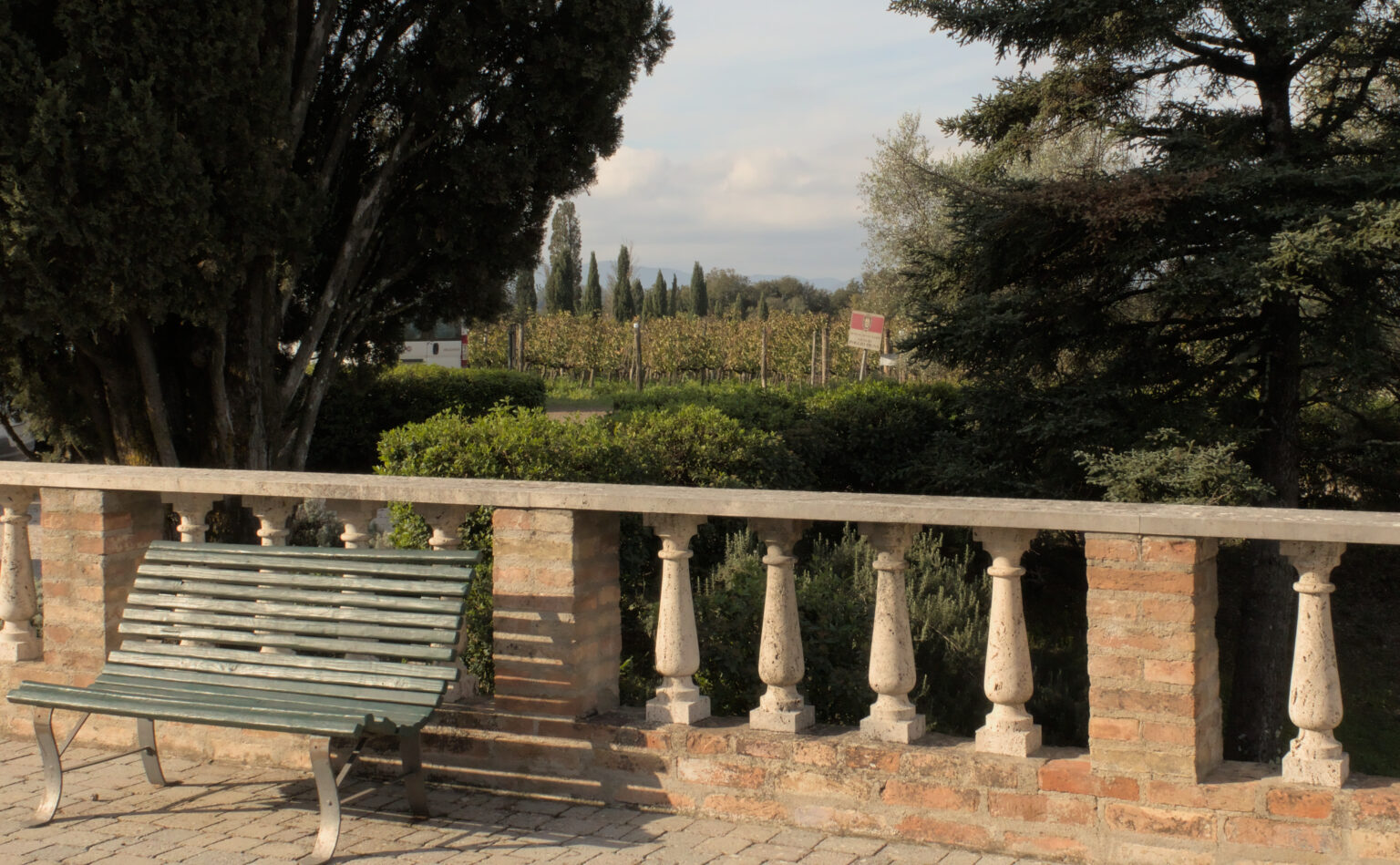 A balcony and a vineyard from Tenute Silvio Nardi