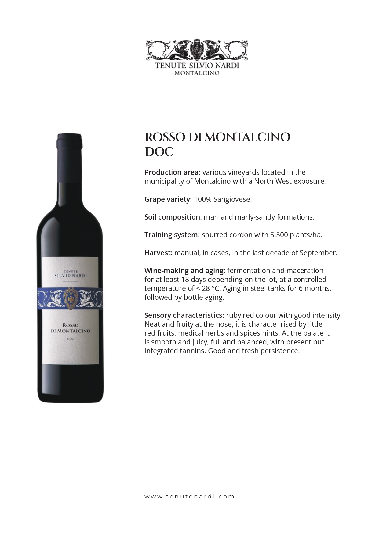 A bottle of wine