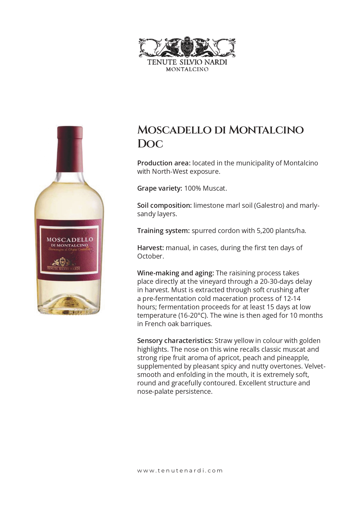 A bottle of wine