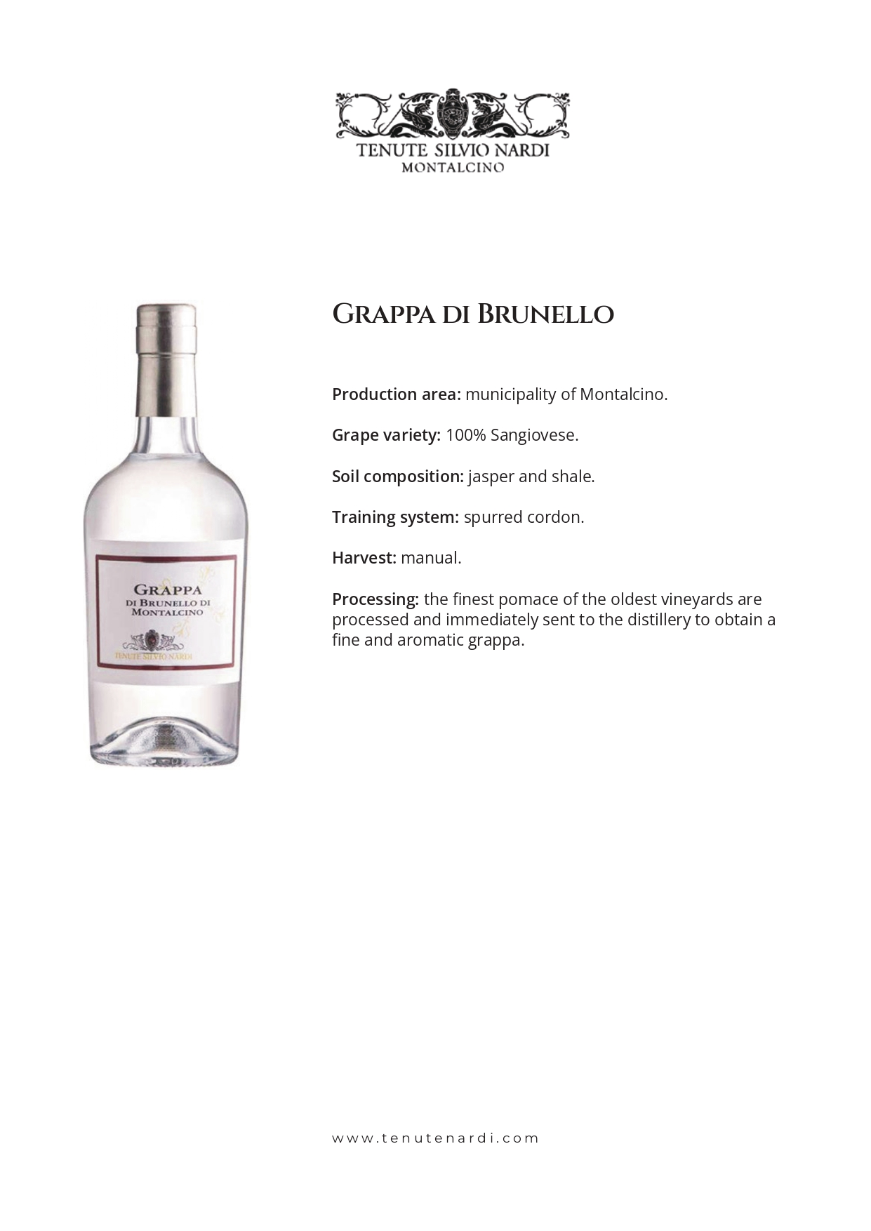 A bottle of spirit