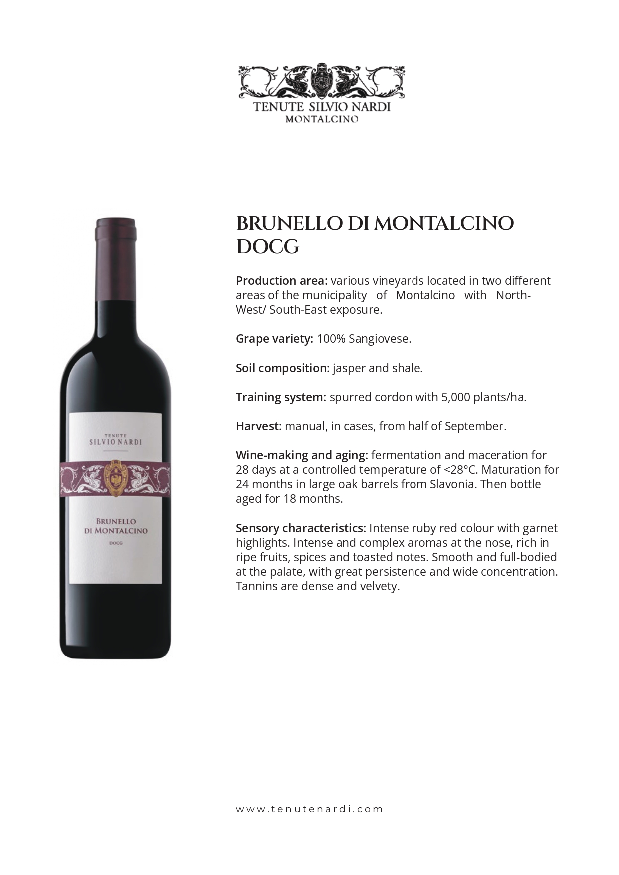 A bottle of wine
