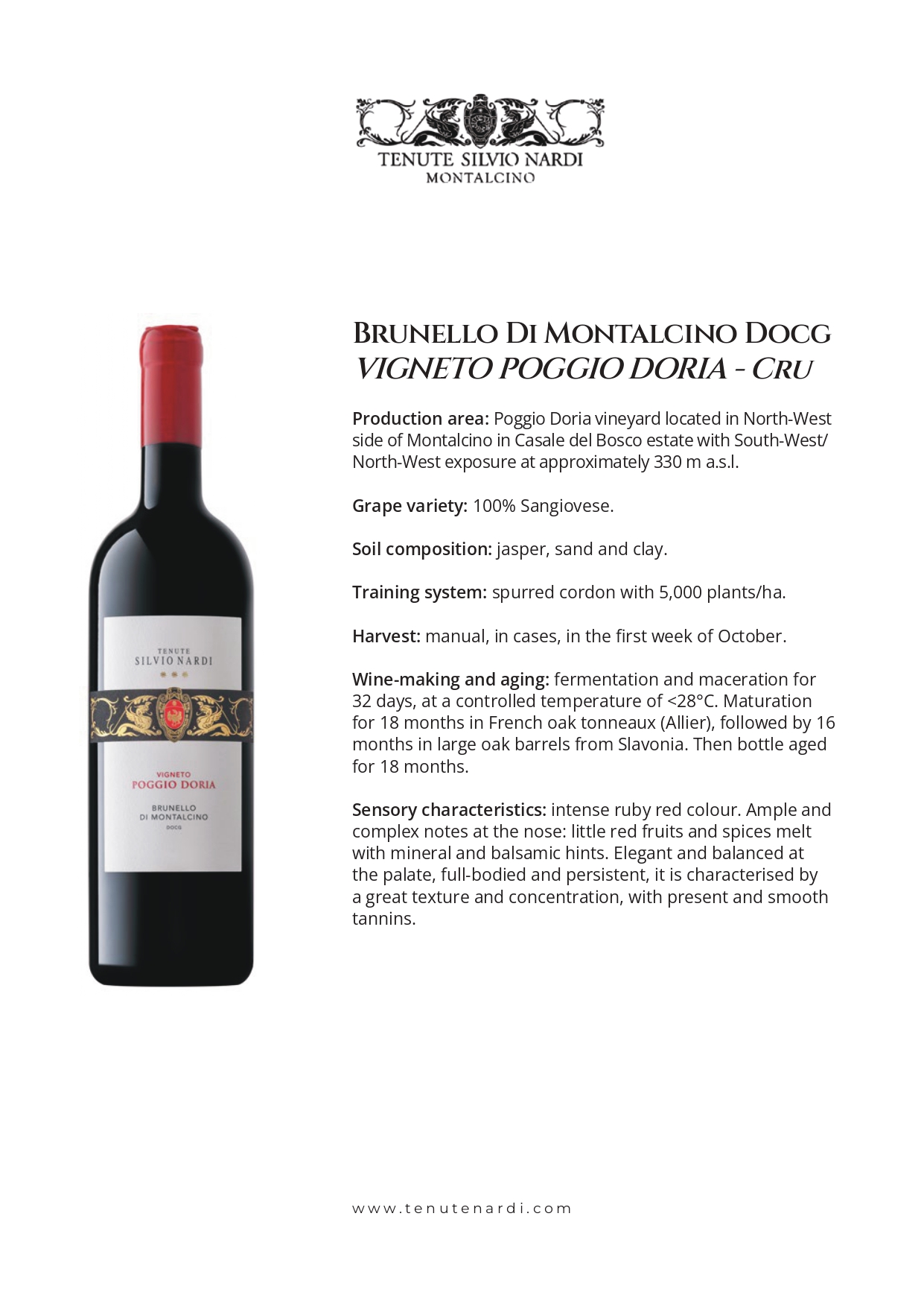 A bottle of wine