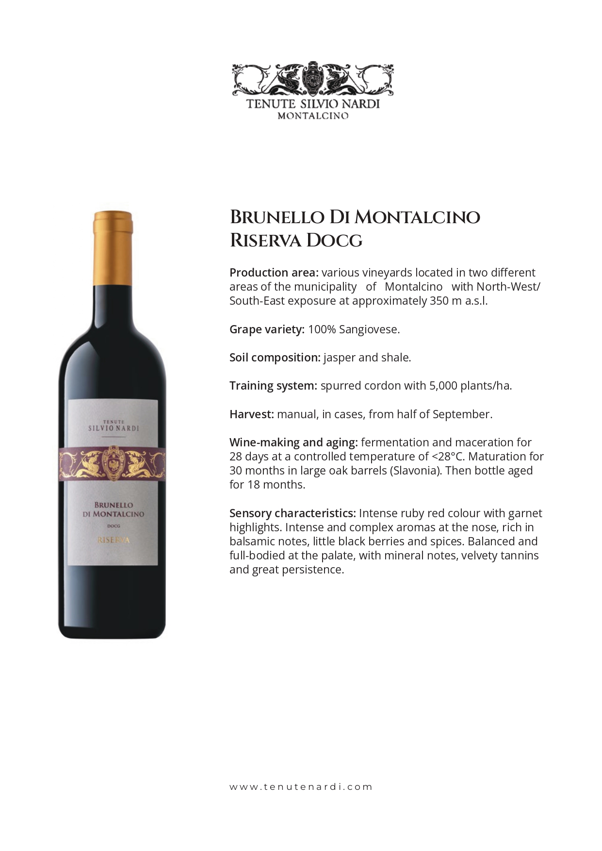 A bottle of wine
