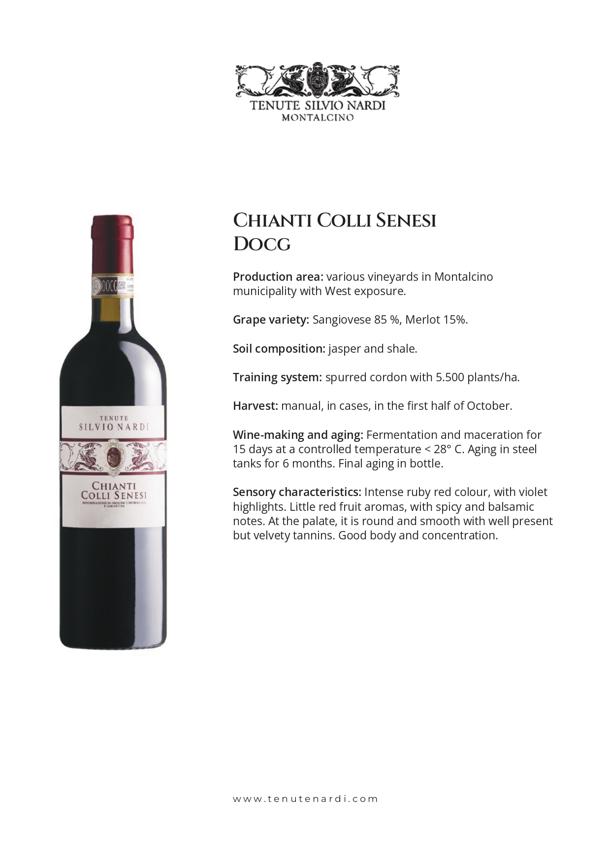A bottle of wine