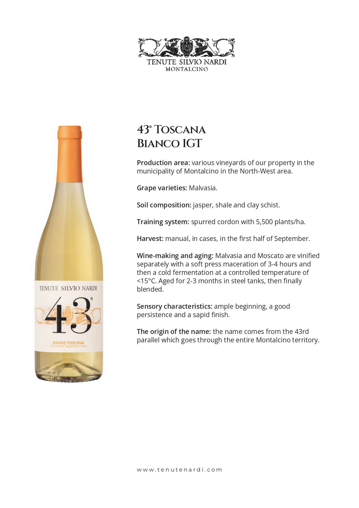 A bottle of wine