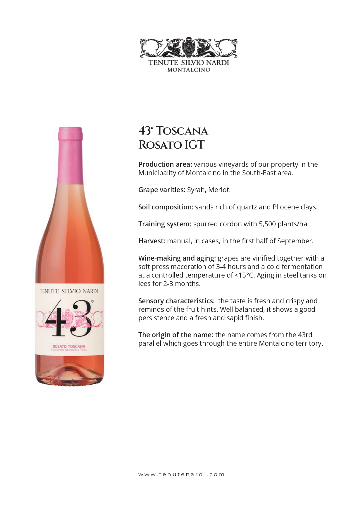 A bottle of wine