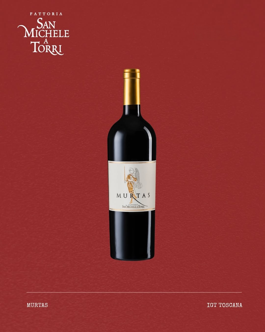 A wine bottle of San Michelle a Torri